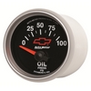 2-1/16" OIL PRESSURE, 0-100 PSI, GM BLACK